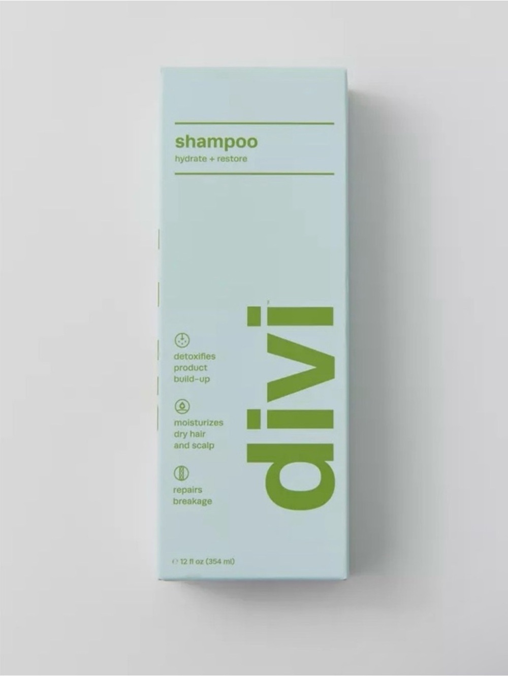 divi Hydrate + Restore Shampoo — Light Mint & Lime New